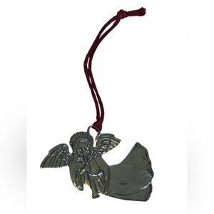 1987 PEWTER ANGEL TREE ORNAMENT VINTAGE CHRISTMAS SEAGULL PEWTER